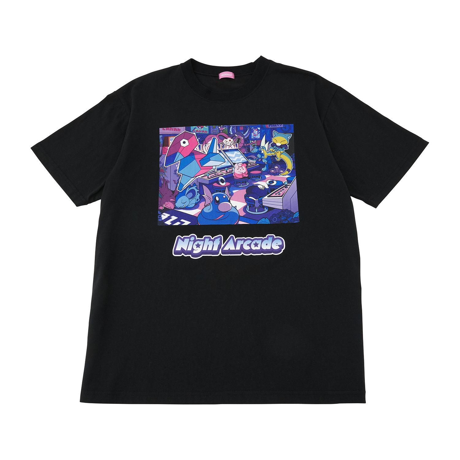 Tシャツ Night Arcade ブラック Free