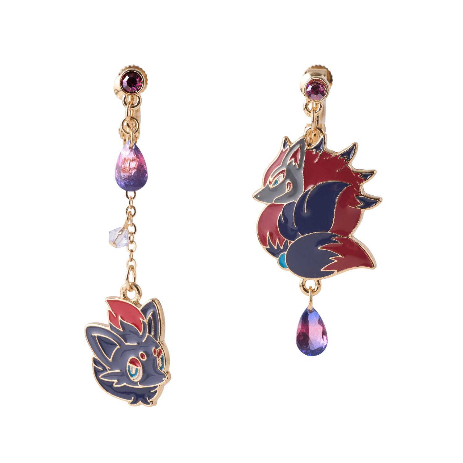 Pokémon accessory ピアス・イヤリング116 ゾロア&ゾロアーク